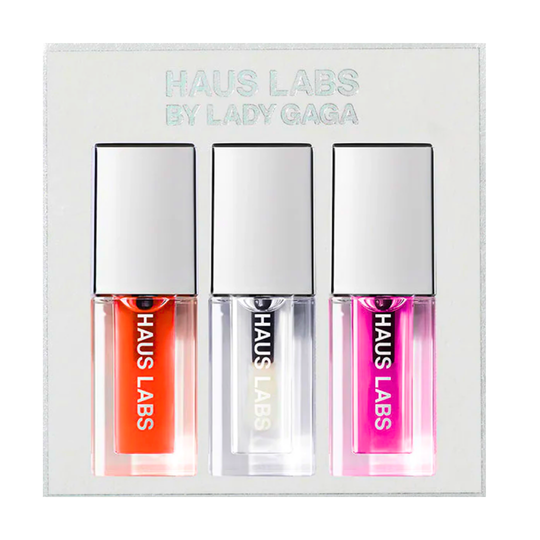 HAUS LABS BY LADY GAGA Mini PhD Lip Oil Trio Set